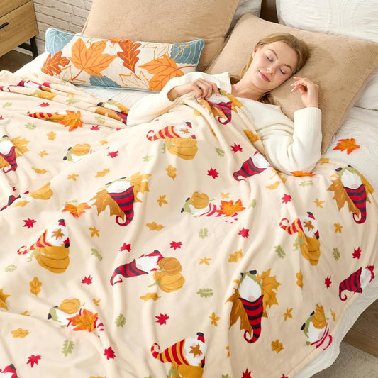 Cozy Bliss Gnome Fall Blankets