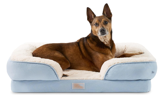 Comfy Solid Bolster Sofa Pet Bed