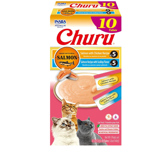 Salmon Churu Cat Treats 10 Tubes