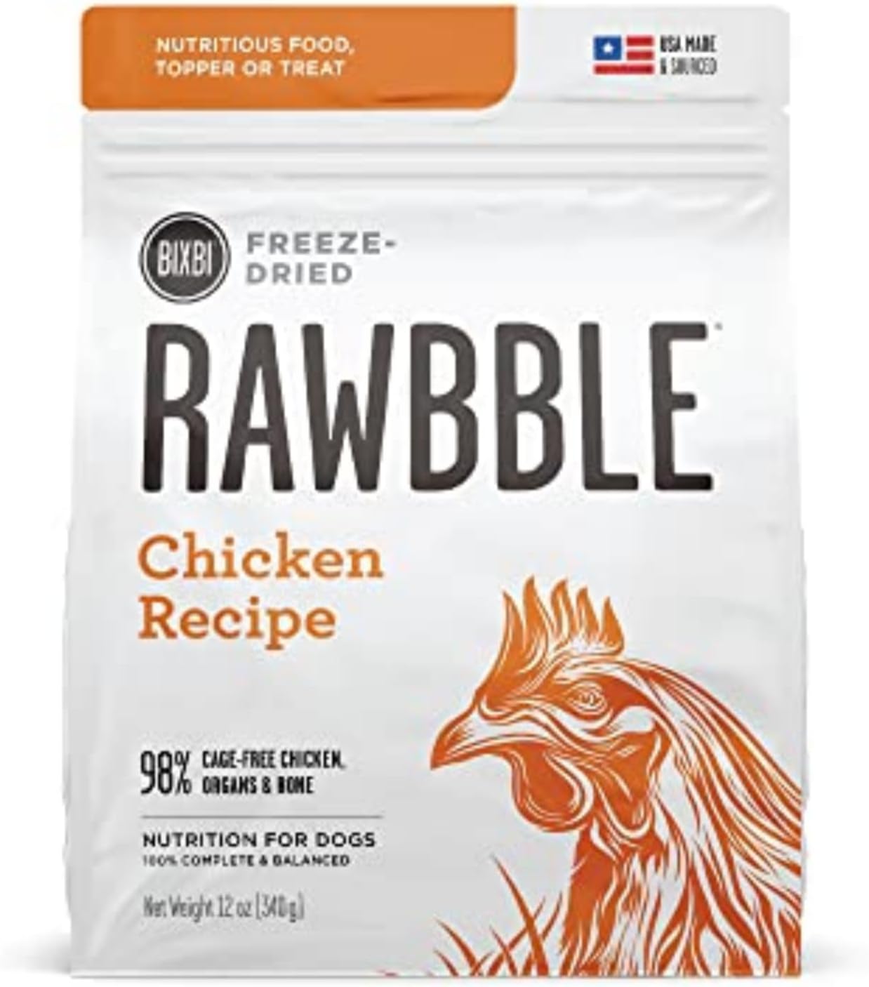 Freeze Dried Dog Food 12 oz