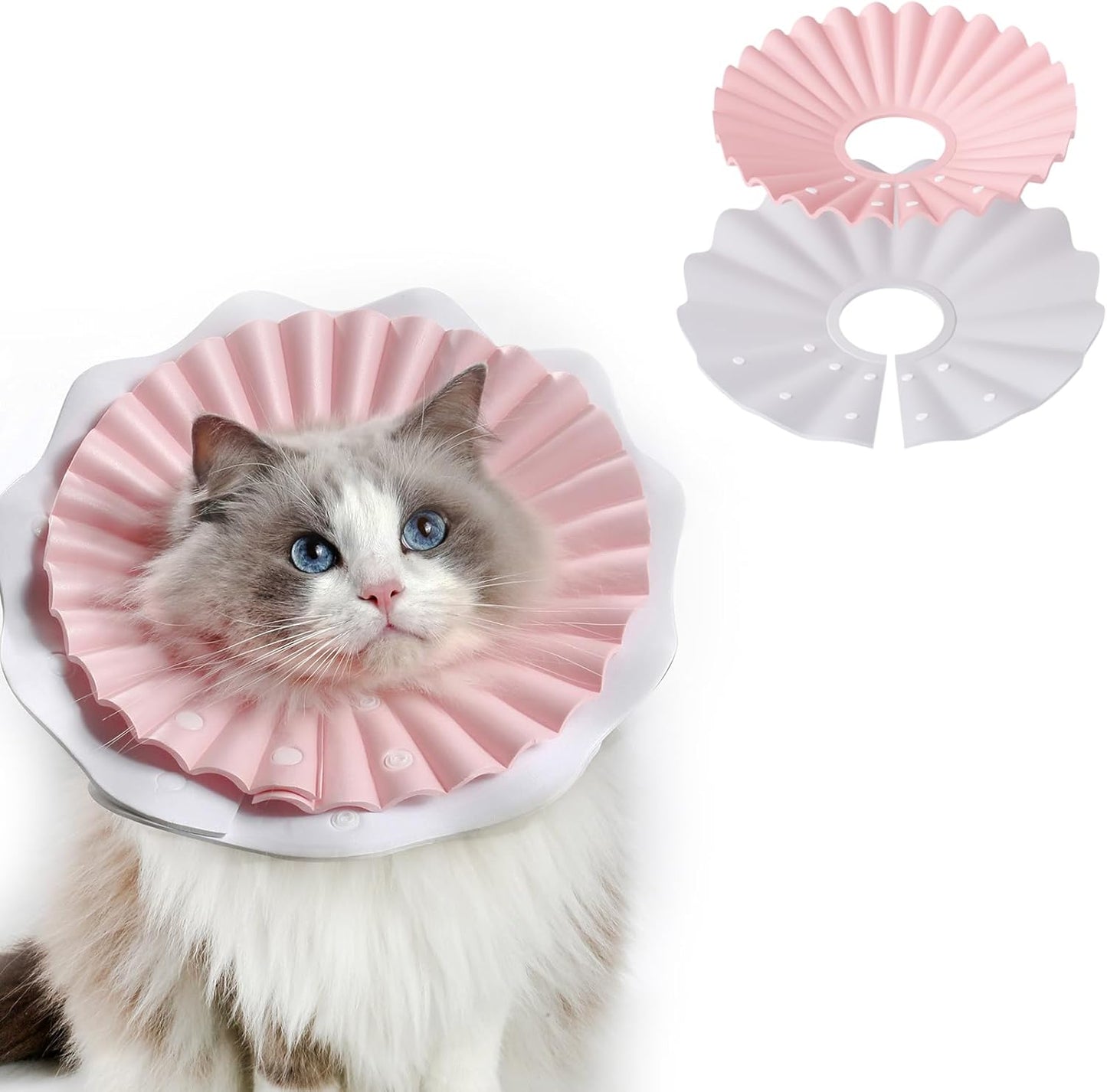 2 Pieces Soft Cat Cone Collar