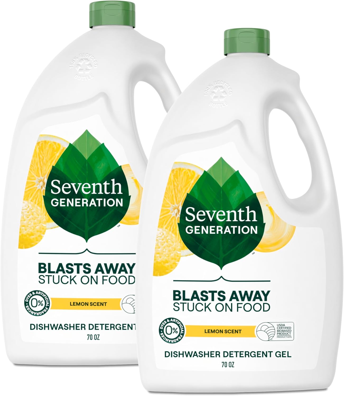 Dishwasher Detergent Gel Lemon Scent 2 pack