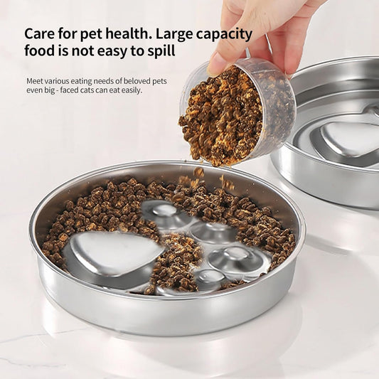 304 Stainless Steel Slow Feeder Dog Bowls