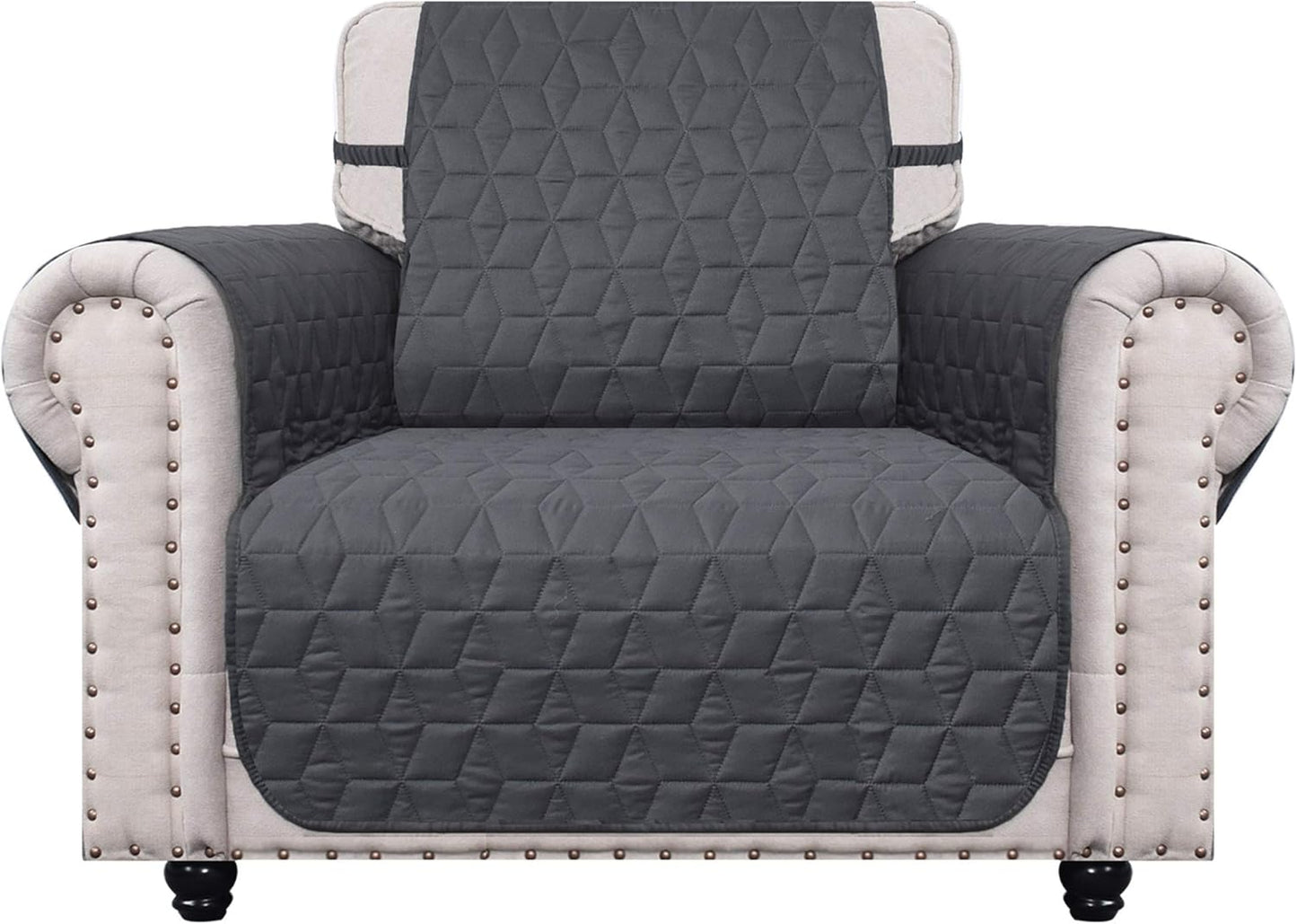 Chair Cover with Anti-Skip Dog Paw Print
