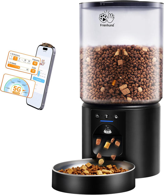 5L Automatic Cat Feeder with Sealed Outlet