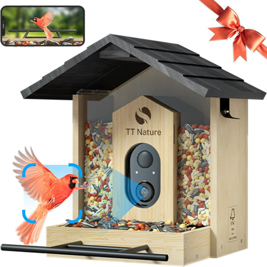 Nature Bird Feeder with Camera