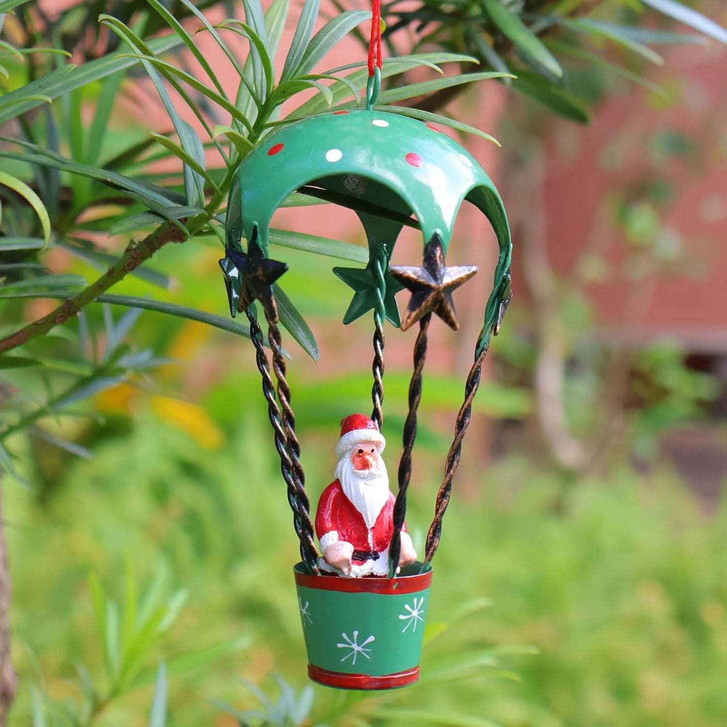 Xmas Cute Hot Air Balloon Santa Claus