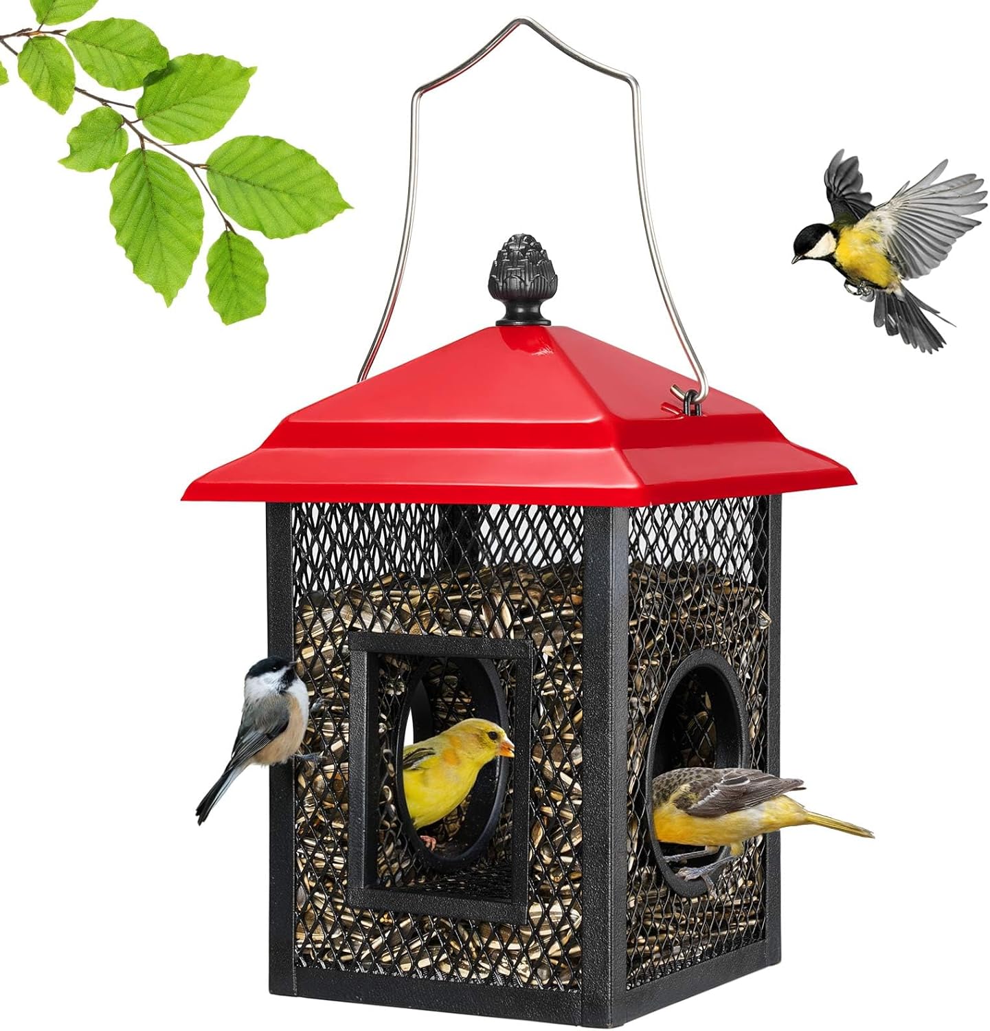 Metal Bird Feeder for Outdoors