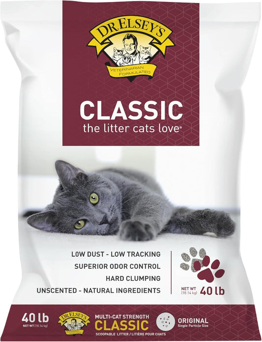 Cat Classic Premium Clumping Cat Litter, 40 lb Bag