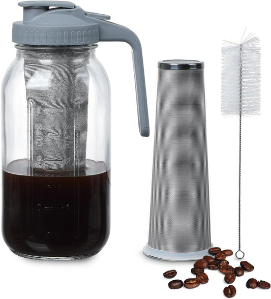 64 OZ Glass Pitcher with Lid