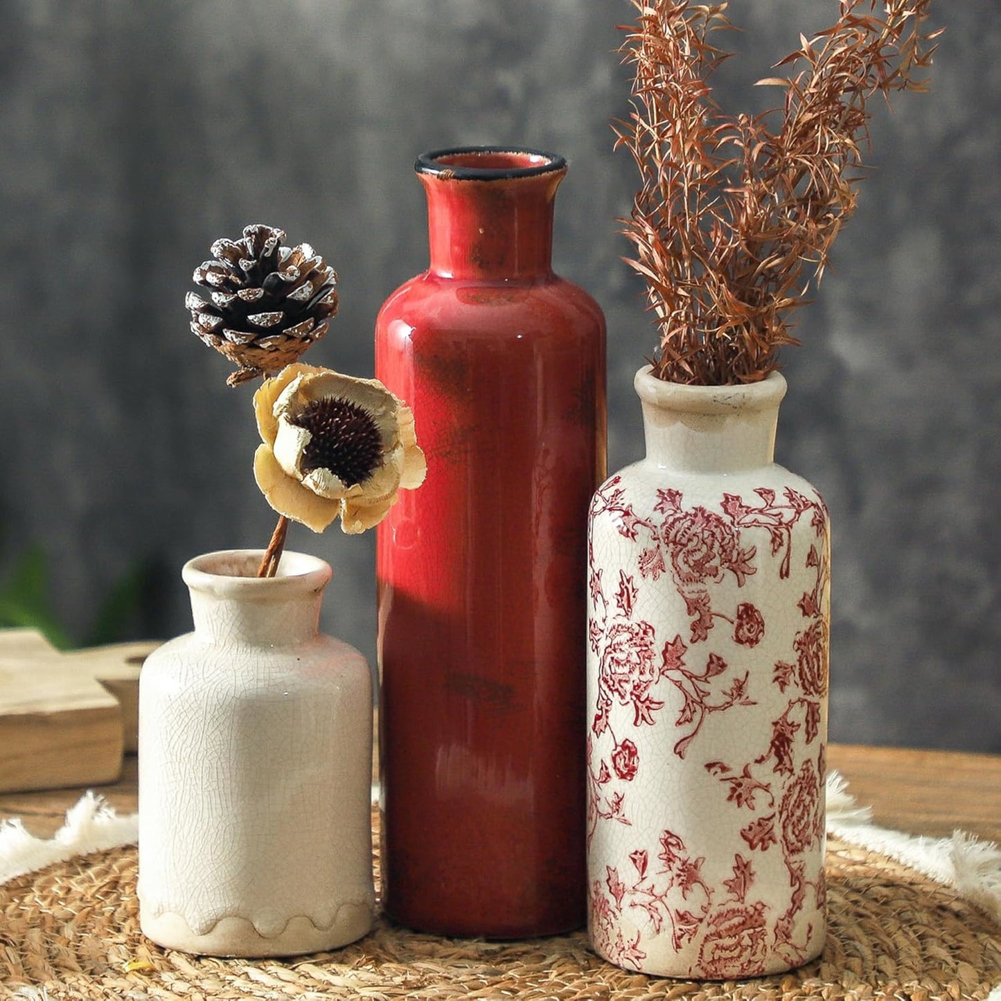 Vintage Vase Set of 3