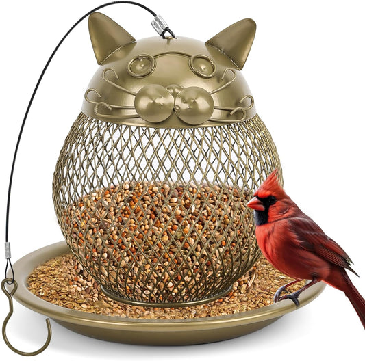 Cat Shaped Bird Feeder