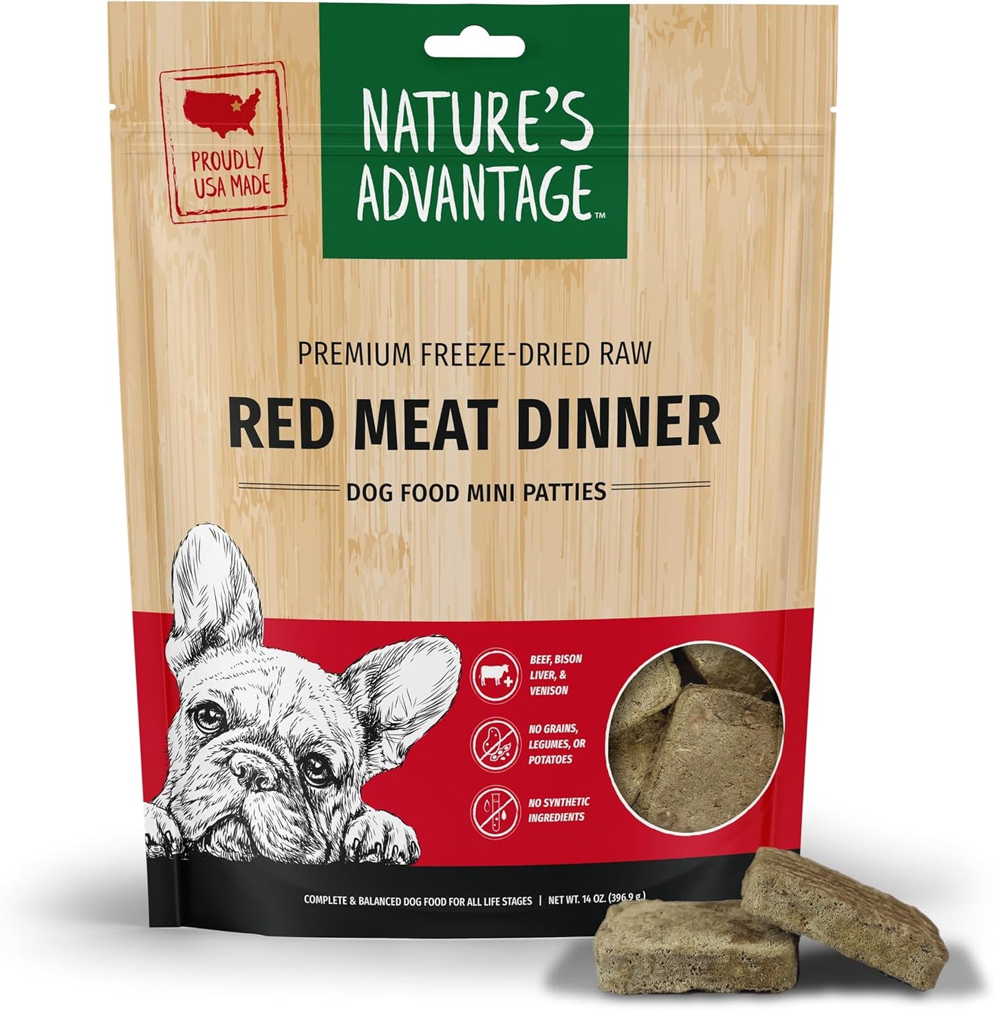 Freeze-Dried Raw Red Meat Dinner Dog Food