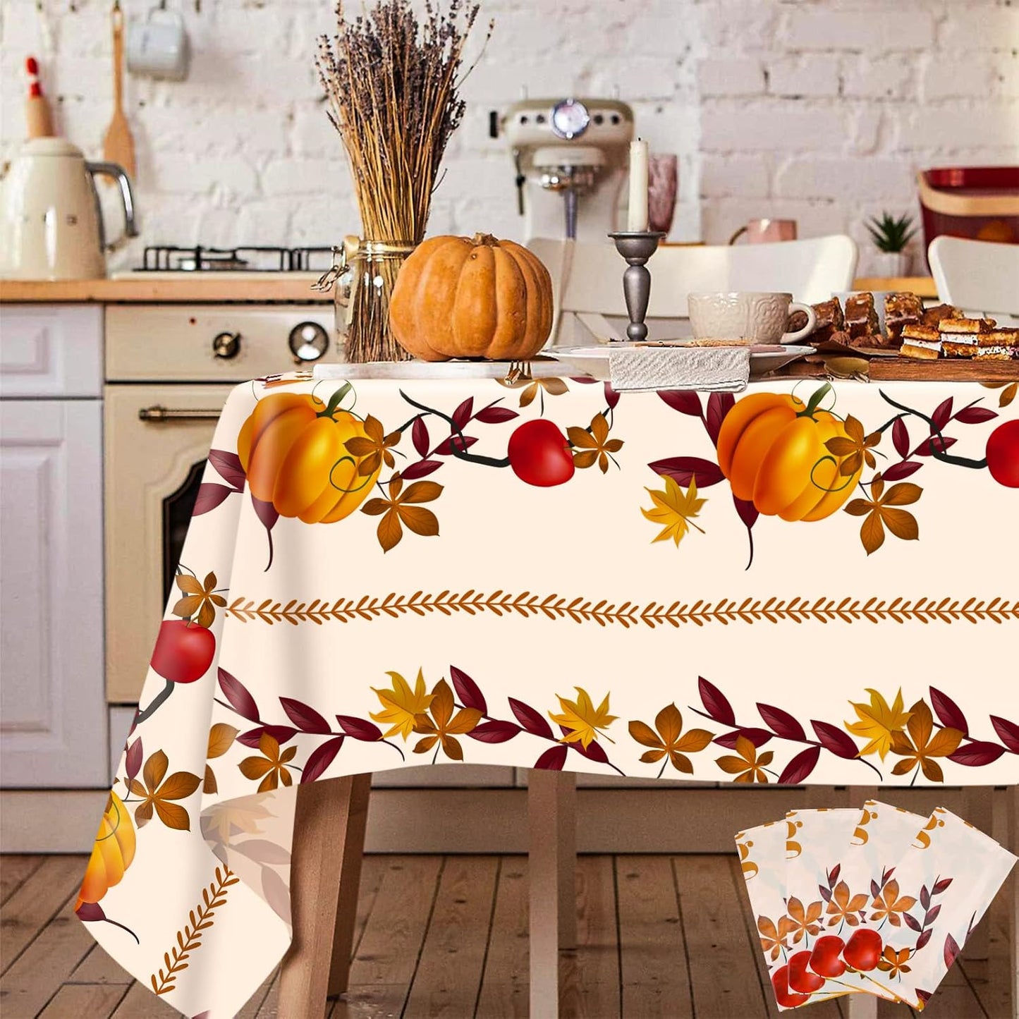 4 Pack Thanksgiving Fall Tablecloths