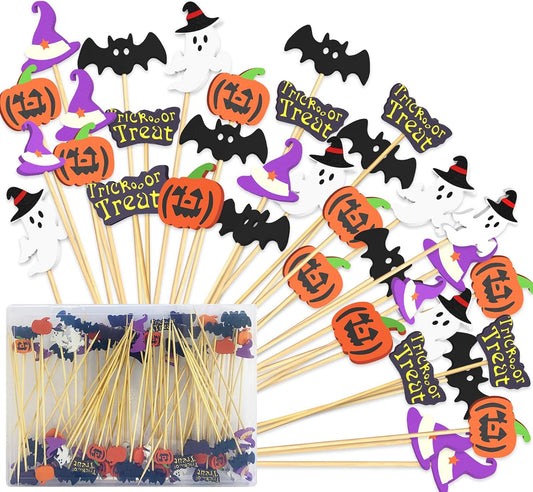 Halloween Toothpicks for Appetizers 80pcs