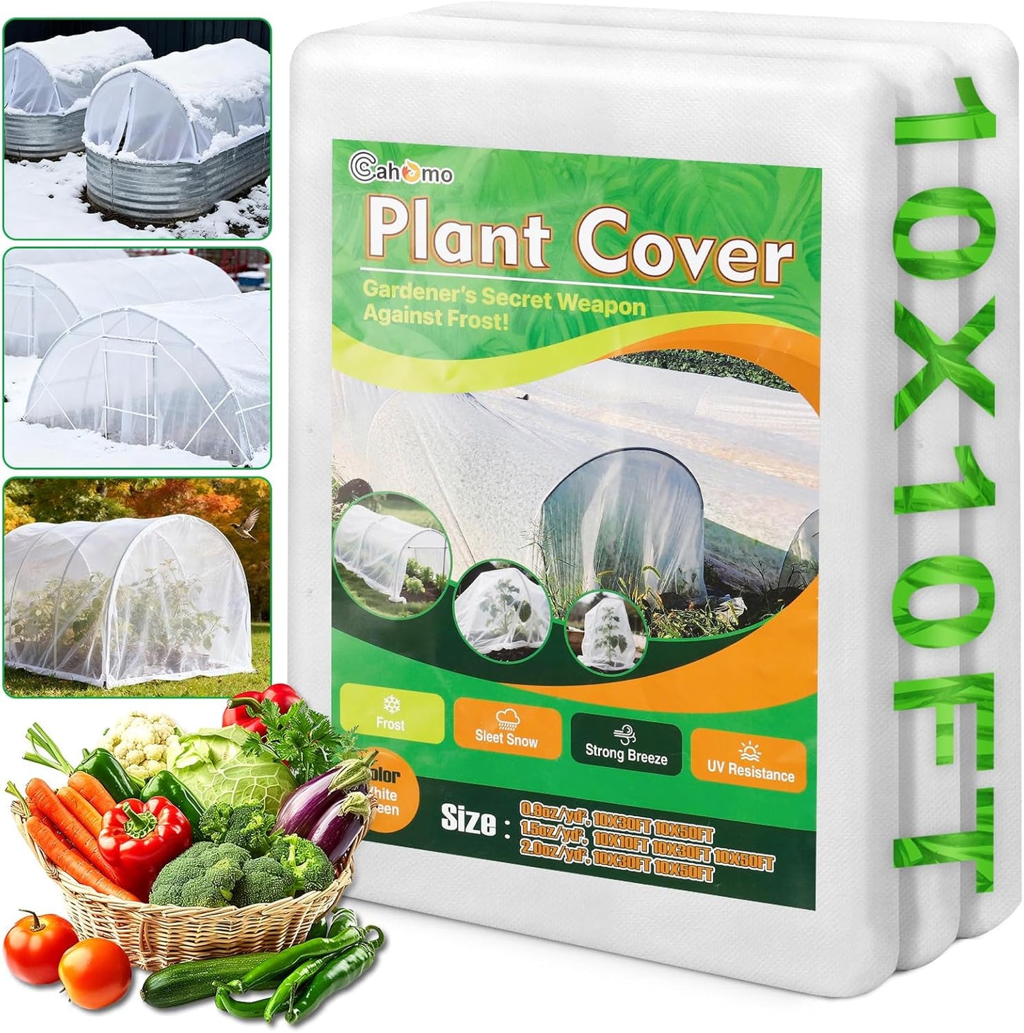 White Plant Covers Freeze Protection