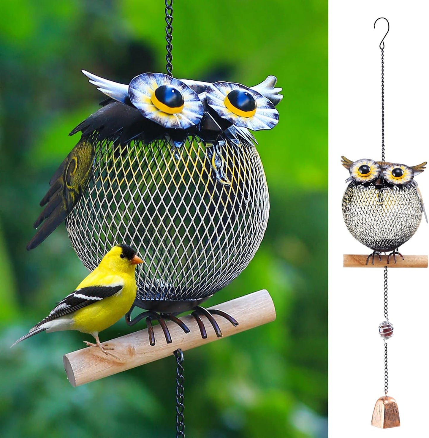 Solar Owl Bird Feeder