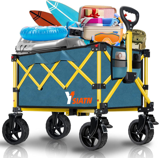 Wagon Cart with Wheels Foldable