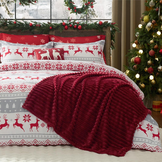 Christmas Queen Comforter Set - 5 Pieces