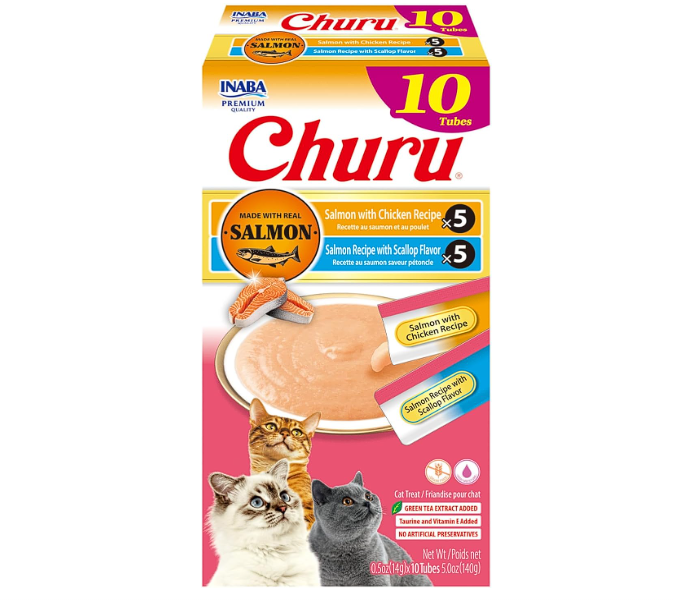 Salmon Churu Cat Treats 10 Tubes