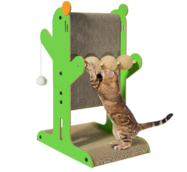 Double-Sided Cat Cardboard Scratcher