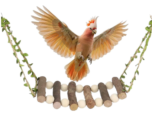 Natural Wooden Bird Swings