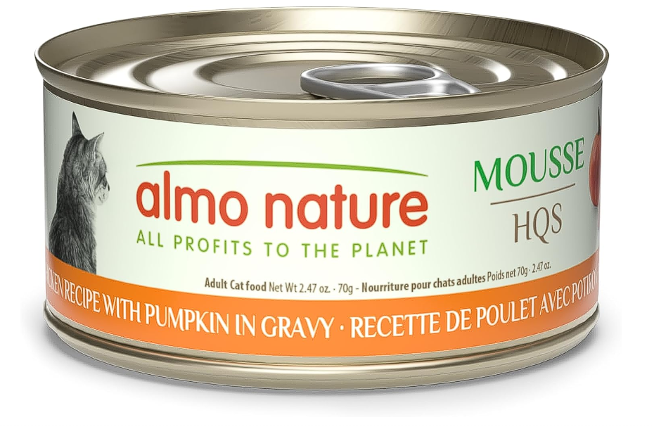 Natural Wet Cat Food Pate Chicken and Pumpkin, 2.47 oz (Pack of 24)