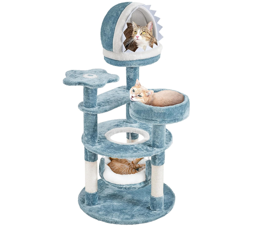 45.5in Ocean-Themed Cat Tree