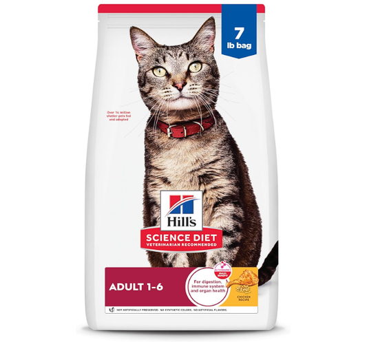 Dry Cat Food, Chicken Recipe, 7 lb Bag