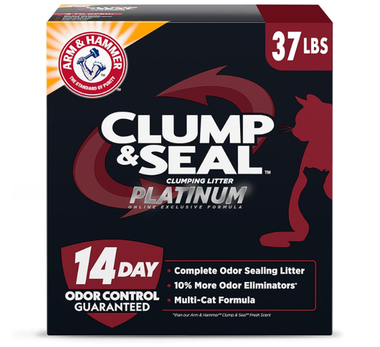 Clump & Seal Platinum Cat Litter 37 lbs