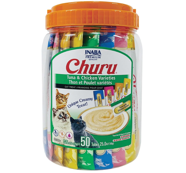 Cat Treats 50 Tubes Tuna & Chicken Variety