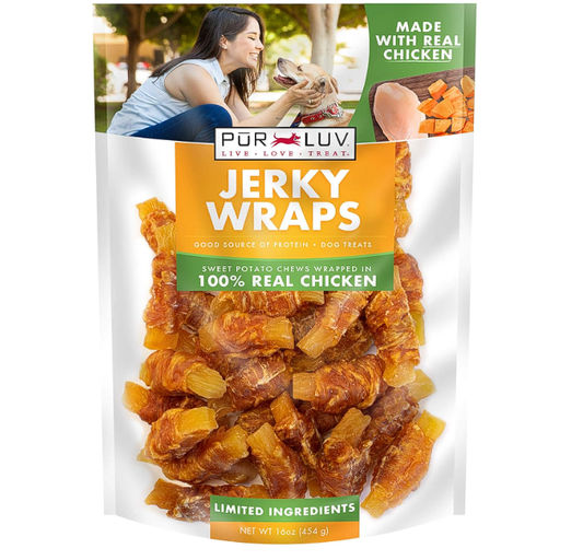 Chicken Wrapped Sweet Potato Dog Treats