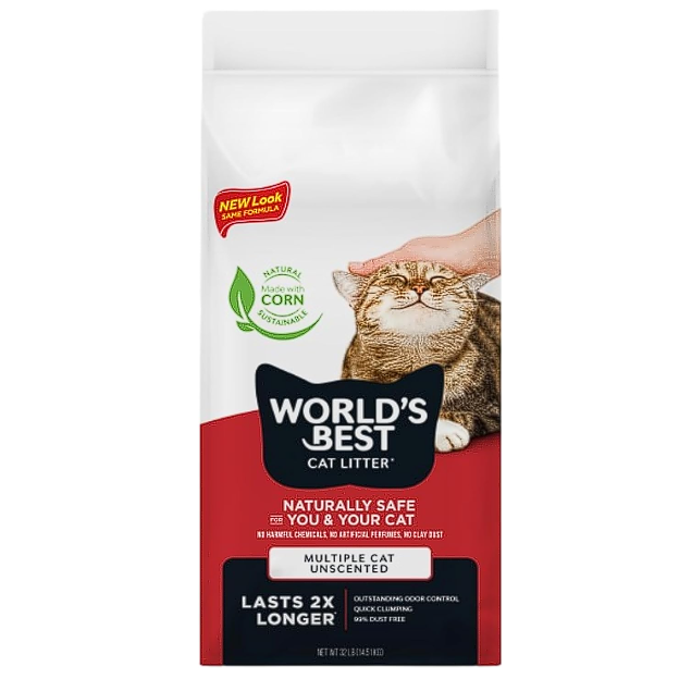 CAT LITTER Multiple Cat Unscented, 32-Pounds