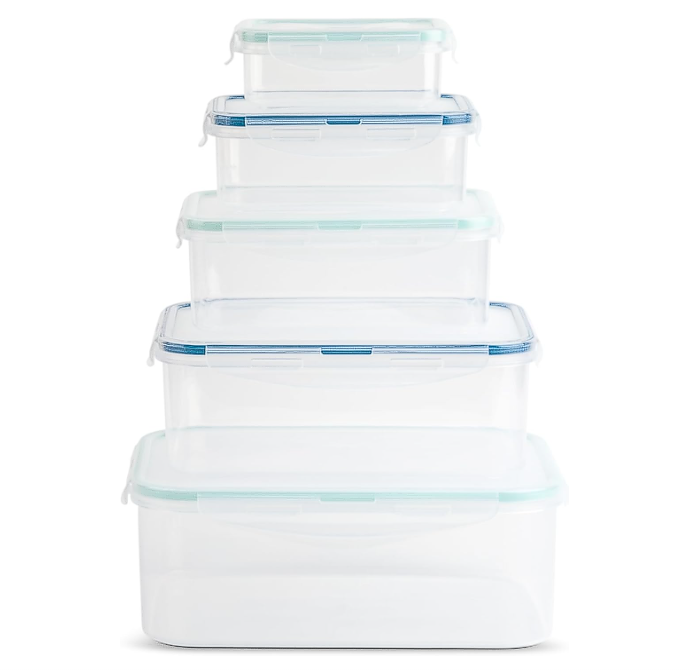 Steel Nested Snap Lid Food Storage Containers