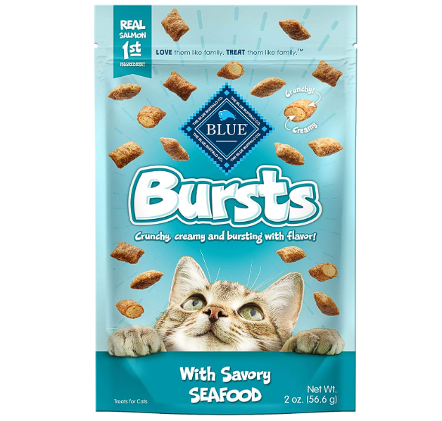 Crunchy Cat Treats, Seafood 2-oz Bag (6 Pack)